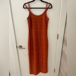 Vintage Newport News bodycon textured maxi dress. Size 10